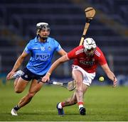7 November 2020; Tim O’Mahony of Cork in action against Cian Boland of Dublin during the GAA Hurling All-Ireland Senior Championship Qualifier Round 1 match between Dublin and Cork at Semple Stadium in Thurles, Tipperary. Photo by Ray McManus/Sportsfile
