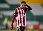 7 November 2020; Gerardo Bruna of Derry City following his side's defeat during the SSE Airtricity League Premier Division match between Shamrock Rovers and Derry City at Tallaght Stadium in Dublin. Photo by Seb Daly/Sportsfile