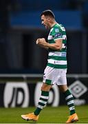 7 November 2020; Aaron Greene of Shamrock Rovers celebrates after scoring his side's second goal during the SSE Airtricity League Premier Division match between Shamrock Rovers and Derry City at Tallaght Stadium in Dublin. Photo by Seb Daly/Sportsfile