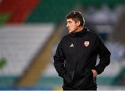 7 November 2020; Derry City manager Declan Devine during the SSE Airtricity League Premier Division match between Shamrock Rovers and Derry City at Tallaght Stadium in Dublin. Photo by Seb Daly/Sportsfile