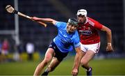 7 November 2020; Ronan Hayes of Dublin in action against Tim O’Mahony of Cork during the GAA Hurling All-Ireland Senior Championship Qualifier Round 1 match between Dublin and Cork at Semple Stadium in Thurles, Tipperary. Photo by Ray McManus/Sportsfile