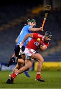 7 November 2020; Colm Spillane of Cork in action against Ronan Hayes of Dublin during the GAA Hurling All-Ireland Senior Championship Qualifier Round 1 match between Dublin and Cork at Semple Stadium in Thurles, Tipperary. Photo by Ray McManus/Sportsfile