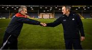 7 November 2020; Cork manager Kieran Kingston and Dublin manager Mattie Kenny after the GAA Hurling All-Ireland Senior Championship Qualifier Round 1 match between Dublin and Cork at Semple Stadium in Thurles, Tipperary. Photo by Ray McManus/Sportsfile