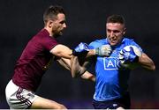 7 November 2020; Paddy Small of Dublin in action against Kevin Maguire of Westmeath during the Leinster GAA Football Senior Championship Quarter-Final match between Dublin and Westmeath at MW Hire O'Moore Park in Portlaoise, Laois. Photo by Harry Murphy/Sportsfile