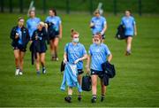 7 November 2020; Lauren Magee and Siobhan Killeen, right, of Dublin following the TG4 All-Ireland Senior Ladies Football Championship Round 2 match between Dublin and Waterford at Baltinglass GAA Club in Baltinglass, Wicklow. Photo by Stephen McCarthy/Sportsfile