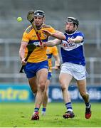 7 November 2020; Colin Guilfoyle of Clare is dispossessed by Donncha Hartnett of Laois during the GAA Hurling All-Ireland Senior Championship Qualifier Round 1 match between Clare and Laois at UPMC Nowlan Park in Kilkenny. Photo by Brendan Moran/Sportsfile