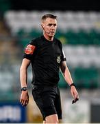 7 November 2020; Referee Damien MacGraith during the SSE Airtricity League Premier Division match between Shamrock Rovers and Derry City at Tallaght Stadium in Dublin. Photo by Seb Daly/Sportsfile