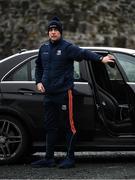 8 November 2020; Longford manager Padraic Davis arrives for the Leinster GAA Football Senior Championship Quarter-Final match between Longford and Laois at Glennon Brothers Pearse Park in Longford. Photo by Ray McManus/Sportsfile