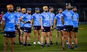 7 November 2020; Dublin players stand for the National Anthem before the GAA Hurling All-Ireland Senior Championship Qualifier Round 1 match between Dublin and Cork at Semple Stadium in Thurles, Tipperary. Photo by Ray McManus/Sportsfile