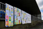 8 November 2020; A view of artwork in the main stand ahead of the Connacht GAA Football Senior Championship Semi-Final match between Roscommon and Mayo at Dr Hyde Park in Roscommon. Photo by Ramsey Cardy/Sportsfile