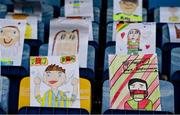 8 November 2020; A view of artwork in the main stand ahead of the Connacht GAA Football Senior Championship Semi-Final match between Roscommon and Mayo at Dr Hyde Park in Roscommon. Photo by Ramsey Cardy/Sportsfile