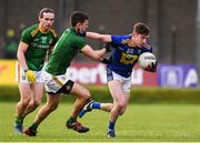 8 November 2020; Conor Byrne of Wicklow in action against Shane McEntee of Meath during the Leinster GAA Football Senior Championship Quarter-Final match between Wicklow and Meath at the County Grounds in Aughrim, Wicklow. Photo by Matt Browne/Sportsfile