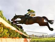 8 November 2020; Le Musigny, with Mark Walsh up, jumps the third during the Irish Stallion Farms EBF Beginners Steeplechase at Navan Racecourse in Meath. Photo by Seb Daly/Sportsfile