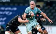 8 November 2020; Rhys Ruddock of Leinster is tackled by Bradley Davies of Ospreys during the Guinness PRO14 match between Ospreys and Leinster at Liberty Stadium in Swansea, Wales. Photo by Chris Fairweather/Sportsfile