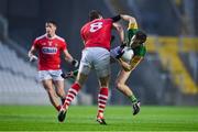 8 November 2020; Gavin White of Kerry is tackled by Ian Maguire of Cork during the Munster GAA Football Senior Championship Semi-Final match between Cork and Kerry at Páirc Uí Chaoimh in Cork. Photo by Brendan Moran/Sportsfile