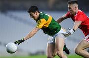 8 November 2020; Tony Brosnan of Kerry is tackled by Kevin Flahive of Cork  during the Munster GAA Football Senior Championship Semi-Final match between Cork and Kerry at Páirc Uí Chaoimh in Cork. Photo by Brendan Moran/Sportsfile