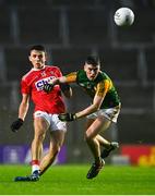 8 November 2020; Mark Collins of Cork in action against Ronan Buckley of Kerry during the Munster GAA Football Senior Championship Semi-Final match between Cork and Kerry at Páirc Uí Chaoimh in Cork. Photo by Eóin Noonan/Sportsfile