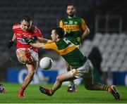 8 November 2020; Paul Murphy of Kerry blocks a shot by Sean Powter of Cork during the Munster GAA Football Senior Championship Semi-Final match between Cork and Kerry at Páirc Uí Chaoimh in Cork. Photo by Brendan Moran/Sportsfile