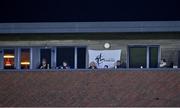 8 November 2020; Spectators look on from apartments close to the pitch during the Leinster GAA Football Senior Championship Quarter-Final match between Offaly and Kildare at MW Hire O'Moore Park in Portlaoise, Laois. Photo by Piaras Ó Mídheach/Sportsfile