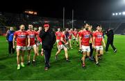 8 November 2020; Cork players leave the pitch after victory over Kerry the Munster GAA Football Senior Championship Semi-Final match between Cork and Kerry at Páirc Uí Chaoimh in Cork. Photo by Brendan Moran/Sportsfile
