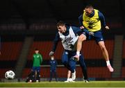 9 November 2020; James McCarthy, left, and Conor Hourihane during a Republic of Ireland training session at The Hive in Barnet, England. Photo by Stephen McCarthy/Sportsfile