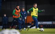 9 November 2020; Ronan Curtis and Aaron Connolly, left, during a Republic of Ireland training session at The Hive in Barnet, England. Photo by Stephen McCarthy/Sportsfile