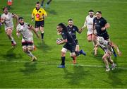 9 November 2020; TJ Ioane of Glasgow Warriors makes a break during the Guinness PRO14 match between Ulster and Glasgow Warriors at the Kingspan Stadium in Belfast. Photo by Ramsey Cardy/Sportsfile
