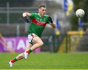 8 November 2020; Eoghan McLaughlin of Mayo during the Connacht GAA Football Senior Championship Semi-Final match between Roscommon and Mayo at Dr Hyde Park in Roscommon. Photo by Harry Murphy/Sportsfile