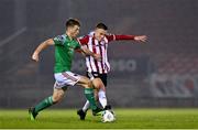 9 November 2020; Cian Bargary of Cork City in action against Jack Malone of Derry City during the SSE Airtricity League Premier Division match between Cork City and Derry City at Turners Cross in Cork. Photo by Eóin Noonan/Sportsfile