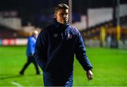9 November 2020; Shelbourne manager Ian Morris leaves the field following his side's defeat to Shamrock Rovers in their SSE Airtricity League Premier Division match at Tolka Park in Dublin. Photo by Seb Daly/Sportsfile