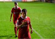 9 November 2020; Mark Byrne of Shelbourne leaves the field following his side's defeat to Shamrock Rovers in their SSE Airtricity League Premier Division match at Tolka Park in Dublin. Photo by Seb Daly/Sportsfile