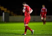 9 November 2020; Dan Byrne of Shelbourne during the SSE Airtricity League Premier Division match between Shelbourne and Shamrock Rovers at Tolka Park in Dublin. Photo by Seb Daly/Sportsfile