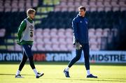 10 November 2020; Mark Travers, right, and Caoimhin Kelleher during a Republic of Ireland training session at The Hive in London, England. Photo by Stephen McCarthy/Sportsfile