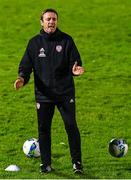 9 November 2020; Derry City coach Marty McCann prior to the SSE Airtricity League Premier Division match between Cork City and Derry City at Turners Cross in Cork. Photo by Eóin Noonan/Sportsfile