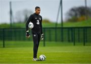 11 November 2020; Gavin Bazunu during a Republic of Ireland U21 training session at the FAI National Training Centre in Abbotstown, Dublin. Photo by Seb Daly/Sportsfile