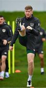 11 November 2020; Nathan Collins during a Republic of Ireland U21 training session at the FAI National Training Centre in Abbotstown, Dublin. Photo by Seb Daly/Sportsfile