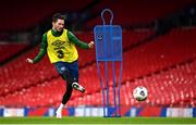 11 November 2020; Alan Browne during a Republic of Ireland training session at Wembley Stadium in London, England. Photo by Stephen McCarthy/Sportsfile