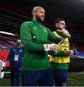 11 November 2020; Darren Randolph during a Republic of Ireland training session at Wembley Stadium in London, England. Photo by Stephen McCarthy/Sportsfile