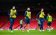 11 November 2020; Players, from left, Ronan Curtis, Conor Hourihane and Kevin Long during a Republic of Ireland training session at Wembley Stadium in London, England. Photo by Stephen McCarthy/Sportsfile