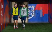 11 November 2020; Conor Hourihane, left, and Matt Doherty during a Republic of Ireland training session at Wembley Stadium in London, England. Photo by Stephen McCarthy/Sportsfile