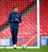 11 November 2020; Mark Travers during a Republic of Ireland training session at Wembley Stadium in London, England. Photo by Stephen McCarthy/Sportsfile