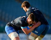 12 November 2020; Joe McCarthy, left, and Ryan Baird during a Leinster Rugby squad training session at the RDS Arena in Dublin. Photo by Brendan Moran/Sportsfile