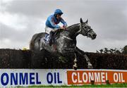 12 November 2020; Bachasson, with David Mullins up, jumps the last on their way to winning the Clonmel Oil Steeplechase at Clonmel Racecourse in Clonmel, Tipperary. Photo by Seb Daly/Sportsfile