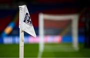 12 November 2020; An England FA branded corner flag is seen prior to the International Friendly match between England and Republic of Ireland at Wembley Stadium in London, England. Photo by Stephen McCarthy/Sportsfile