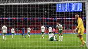 12 November 2020; Shane Duffy, left, and Darren Randolph of Republic of Ireland react after their side conceded their first goal goal during the International Friendly match between England and Republic of Ireland at Wembley Stadium in London, England. Photo by Stephen McCarthy/Sportsfile