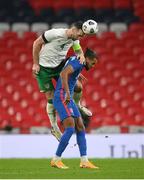 12 November 2020; Shane Duffy of Republic of Ireland in action against Dominic Calvert-Lewin of England during the International Friendly match between England and Republic of Ireland at Wembley Stadium in London, England. Photo by Stephen McCarthy/Sportsfile