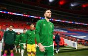 12 November 2020; Shane Duffy of Republic of Ireland prior to the International Friendly match between England and Republic of Ireland at Wembley Stadium in London, England. Photo by Stephen McCarthy/Sportsfile