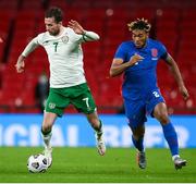 12 November 2020; Alan Browne of Republic of Ireland and Reece James of England during the International Friendly match between England and Republic of Ireland at Wembley Stadium in London, England. Photo by Stephen McCarthy/Sportsfile