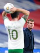 12 November 2020; Republic of Ireland manager Stephen Kenny during the International Friendly match between England and Republic of Ireland at Wembley Stadium in London, England. Photo by Stephen McCarthy/Sportsfile