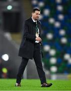 12 November 2020; Northern Ireland manager Ian Baraclough following the UEFA EURO2020 Qualifying Play-Off Final match between Northern Ireland and Slovakia at National Football Stadium at Windsor Park in Belfast. Photo by David Fitzgerald/Sportsfile
